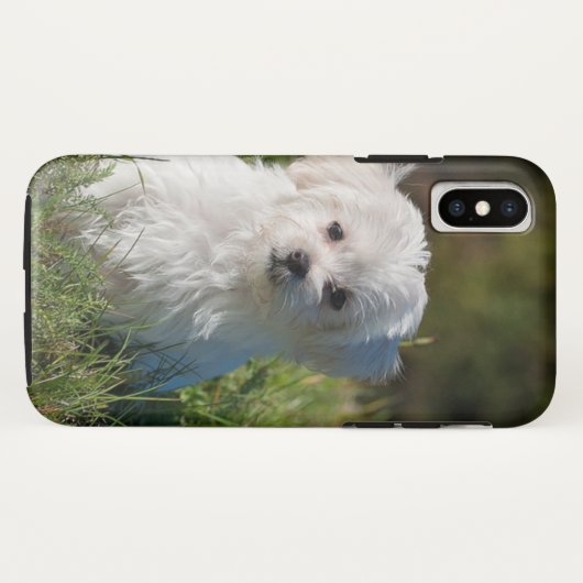 Witte puppy Case-Mate iPhone case (Achterkant (horizontaal))