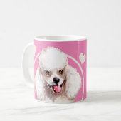 Witte puppy Dog elke snack die je maakt Koffiemok (Voorkant links)