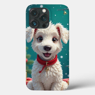 Witte Puppy Vreugde ✨ Schattig Minimaal Huisdier W Case-Mate iPhone Case
