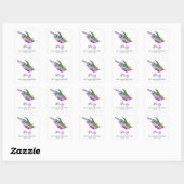 Witte Purify Spell Kit-labels Vierkante Sticker (Vel)
