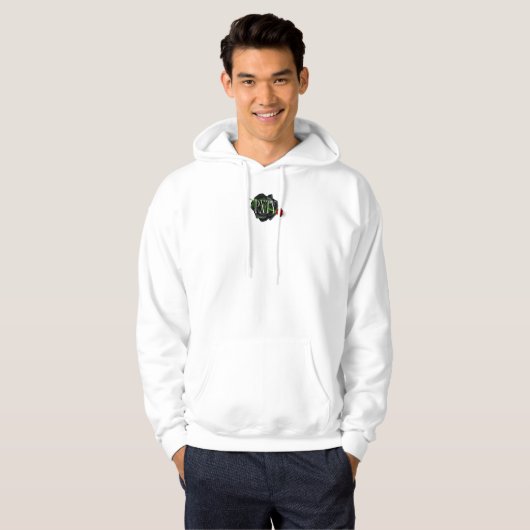 Witte PXTY Roos Hoodie (Voorkant volledig)