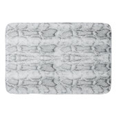 Witte Python Slangenhuid Print Badmat (Voorkant)