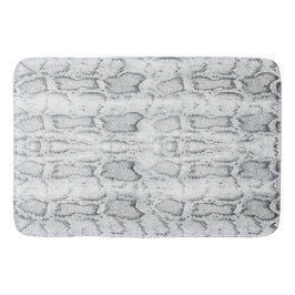 Witte Python Slangenhuid Print Badmat