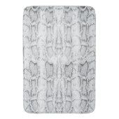 Witte Python Slangenhuid Print Badmat (Voorkant Verticaal)