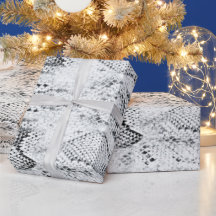 Witte Python Slangenhuid Print