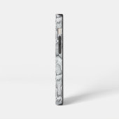 Witte Python Slangenhuid Print iPhone Hoesje (Linkerkant)