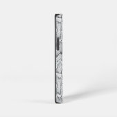 Witte Python Slangenhuid Print iPhone Hoesje (Rechterkant)