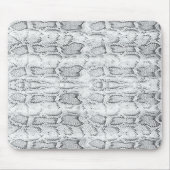 Witte Python Slangenhuid Print Muismat (Voorkant)