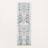 Witte Python Slangenhuid Print Yoga Mat (Voorkant)