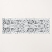 Witte Python Slangenhuid Print Yoga Mat (Voorkant (horizontaal))