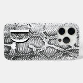 Witte Python Slangenhuid - Rijke Elegante Monogram Case-Mate iPhone Case (Achterkant (horizontaal))