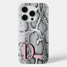 Witte Python Slangenhuid - Rijke Elegante Monogram