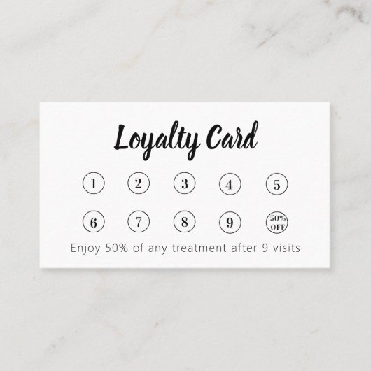 Witte qr code corporate logo merkkleur klantenkaartje (Voorkant)