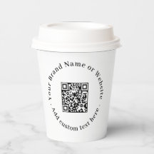 Witte QR-code | Minimalistisch modern zakelijk ont