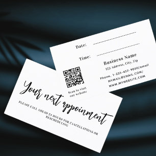 Witte QR-code visitekaartje Kortingskaartje