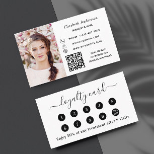 Witte QR-kaart voor zakelijke loyaliteit Visitekaartje