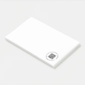Witte QR | Minimalistisch Schoon Bedrijfsontwerp Post-it® Notes (Schuin)