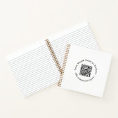 Witte QR | Modern Minimaal Zakelijk Design Notitieboek (Binnen)