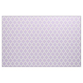 Witte Quatrefoil Ikat & Custom Lavender Background Stof (Yard (91,4 cm))