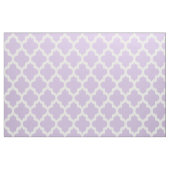 Witte Quatrefoil Ikat & Custom Lavender Background Stof (Fat Quarter)