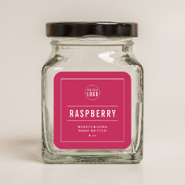 Witte rand en aangepaste kleuren voor Logo toevoeg Vierkante Sticker