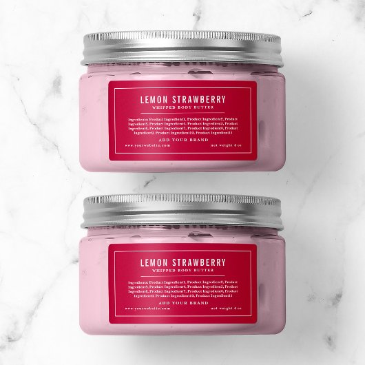 Witte rand en lijnen bewerkbare kleuringrediënten etiket