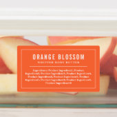 Witte rand en lijnen bewerkbare kleuringrediënten labels (Aangebracht)