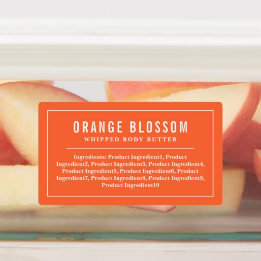 Witte rand en lijnen bewerkbare kleuringrediënten labels (Aangebracht)