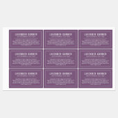 Witte rand en lijnen bewerkbare kleuringrediënten labels (Vel)