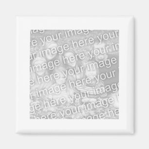 Witte rand foto magneet