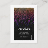 Witte rand / glamour-patroon visitekaartje (Voorkant)