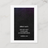 Witte rand / glamour-patroon visitekaartje (Achterkant)