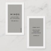 Witte rand (grijs) visitekaartje (Voorkant / Achterkant)