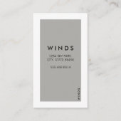 Witte rand (grijs) visitekaartje (Voorkant)