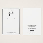 Witte rand Handtekening Lettertype Veroorbaar beel Visitekaartje (Voorkant /achterkant)