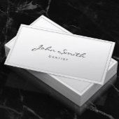 Witte rand tandheelkundige verzorging visitekaartje