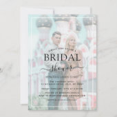 Witte rand Vellum Effect Foto Bruidsmeisje Feest Kaart (Voorkant)