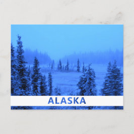 Witte rand voor uw Alaskavakantiefoto Briefkaart