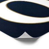 Witte Raven Champagne Goud Mode Poster (Hoek)