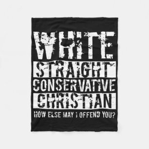 Witte Rechte Conservatieve Christelijke Hoe Anders Fleece Deken