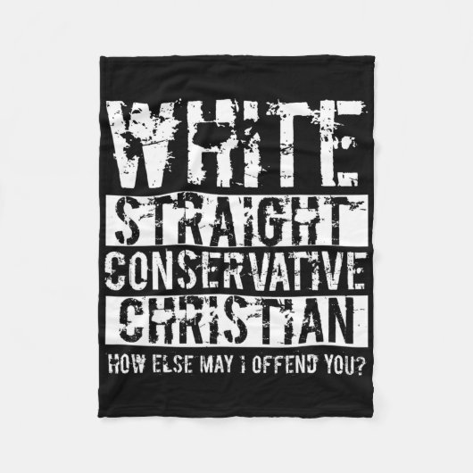 Witte Rechte Conservatieve Christelijke Hoe Anders Fleece Deken (Voorkant)