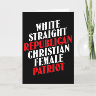 Witte Rechte Republikeinse Man Grappige Republikei Kaart