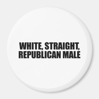 Witte rechte Republikeinse Man Magneet