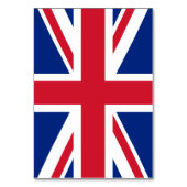 Witte Rechthoek Union Jack Genummerd Kaart (Achterkant)