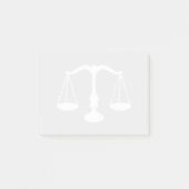 Witte rechtsschaal post-it® notes (Voorkant)