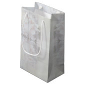 Witte Reflecties Bruiloft Dank u Gift Bag Klein Cadeauzakje (Achterkant Gekanteld)