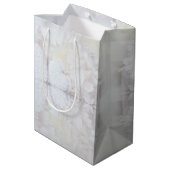 Witte Reflecties Bruiloft Dank u Gift Bag Medium Cadeauzakje (Achterkant Gekanteld)