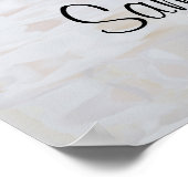 Witte Reflecties Trouw Welkom Bord Poster (Hoek)