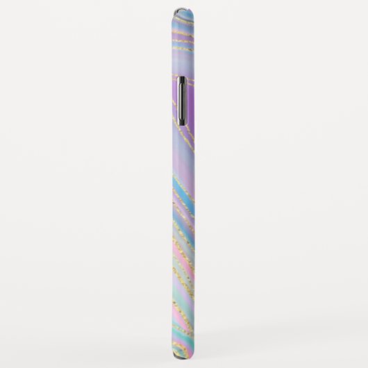 ** Witte regenboog agaat goud glitter pastel Case-Mate iPhone Case (Achterkant/rechts)