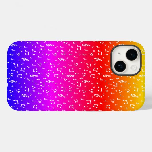 witte regenboog Musical Case-Mate iPhone Case (Achterkant (horizontaal))